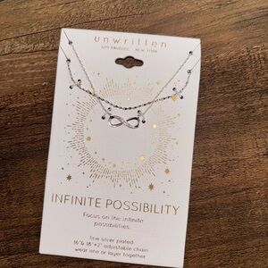 Unwritten Silver Infinity Pendant Necklace